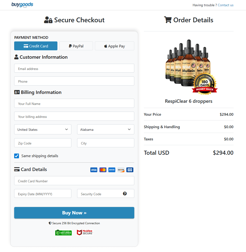 RespiClear official website